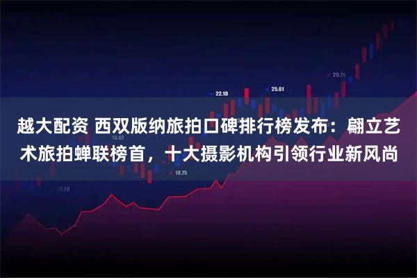 越大配资 西双版纳旅拍口碑排行榜发布：翩立艺术旅拍蝉联榜首，十大摄影机构引领行业新风尚