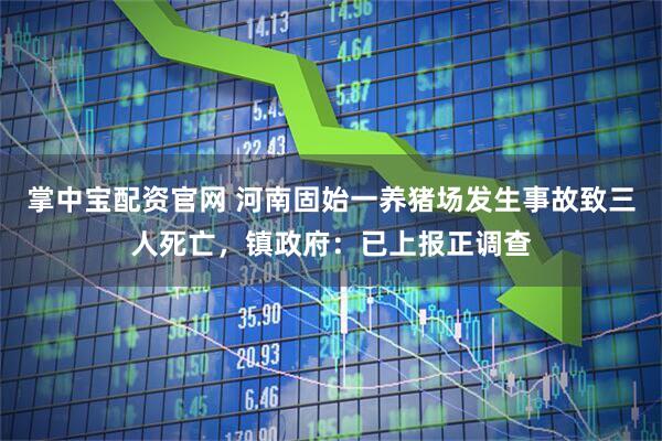 掌中宝配资官网 河南固始一养猪场发生事故致三人死亡，镇政府：已上报正调查
